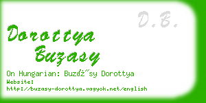 dorottya buzasy business card